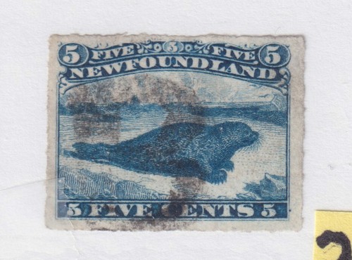 NEWFOUNDLAND #40 rouletted fancy cancel SEAL VF used CV$20+