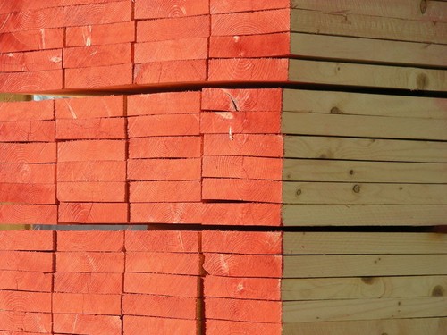 Tavola in legno di abete grezzo essicato per ponteggio mm 40x245x2000 - Foto 2 di 3