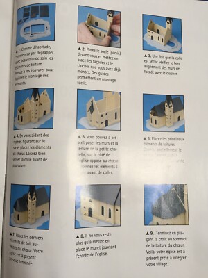 Maquette D'église HO Village De France PRAS - Kit Non Assemblé N°12 Et 13 Pour Train électrique