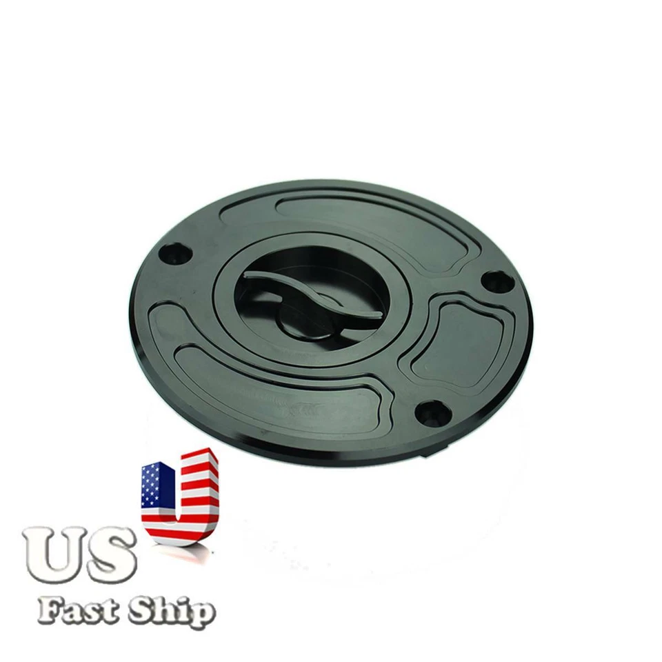 Tampa do tanque CNC tarugo combustível gás sem chave para ZZR 1400 (ZX-14) 2006-2007 preta - Imagem 4 de 4