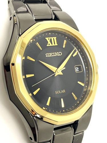 OROLOGIO SEIKO UOMO V157 OAKO MODERNO NON FUNZIONANTE SOLARE ANALOGICO 50M SNE168