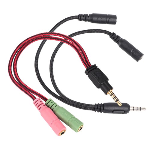 2pcs Audio Splitter Cable Headphone Extension Cable Jack Audio Adapter Cable - Photo 5/11