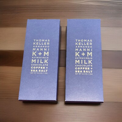 2X Bars Keller + Manni Ecuador Extravirgin Milk Chocolate Coffee and Sea Salt
