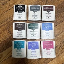 Stampin' Up CLASSIC Ink Pads Lot Of 9