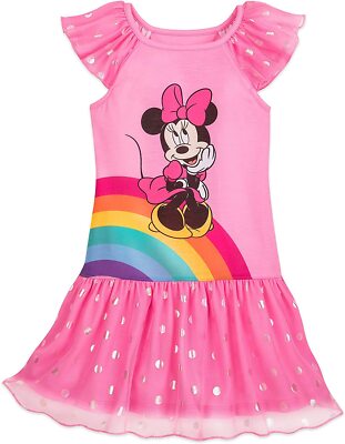 Disney Store Minnie Mouse Deluxe Short Sleeve Nightgown Pajama