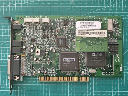 DIAMOND MONSTER SOUND M80 23010111-004 23010112-002 PCI SOUND CARD WaveTable
