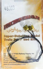 Precision Scale O #48303 (HO,O,S,A) Bulb, Brass Base, Clear, 12-Volt (2 in pkg)