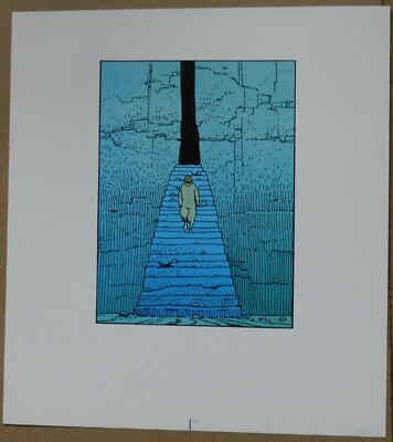 JEAN GIRAUD MOEBIUS 1984 SCREEN PRINT COLOR LITHOGRAPH ART PRINT