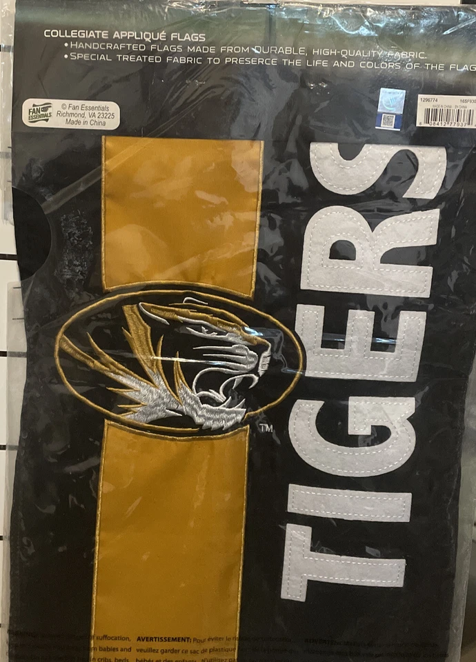 Missouri Tigers Missouri University Decorative Team Flag 18x12 Inches Yard Flag - Image 4 of 4