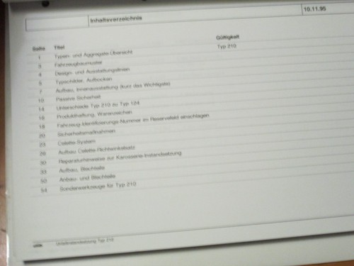 Mercedes Zkd Training Binder Unfallinstandsetzung R 170 - W 210 163 - Picture 6 of 17