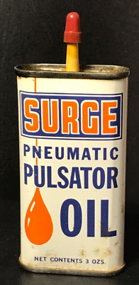 SURGE Pneumatic Pulsator Oil Can, 3 OZ. Vintage Can! Very Nice!