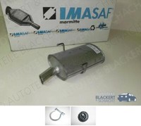 Imasaf ESD Auspuff Endtopf + Anbauteile für Peugeot 406 Coupe 2.0 16V 1997-2004