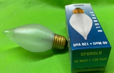 SPUNGLO DECORATIVE LAMP 40W 120V  MEDIUM BASE