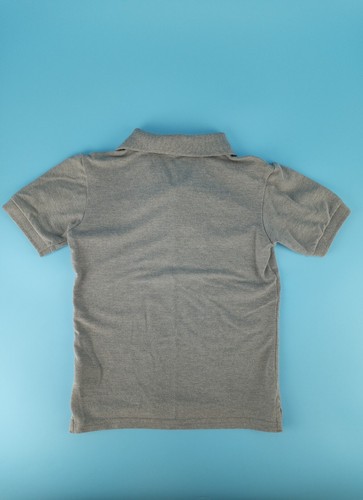 Wonder Nation Boys Size XS 4 - 5 Uniform Collar Shirt 1/4 Button Up Gray Grey - Picture 10 of 11