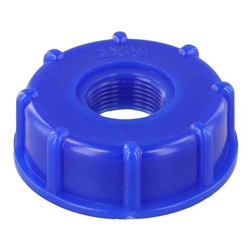 Blue Plastic IBC Connector Cap with S60 x 6 Coarse Threads Available Now