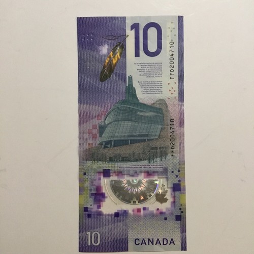 2018 Bank Of Canada 10 Dollar Polymer Birthday Note FFD 2004 7 10 Rare Unique - Picture 7 of 11