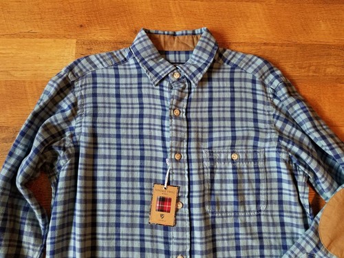 $79.50 Cremieux men's medium VINTAGE TWILL blue plaid shirt NEW - Bild 5 von 5
