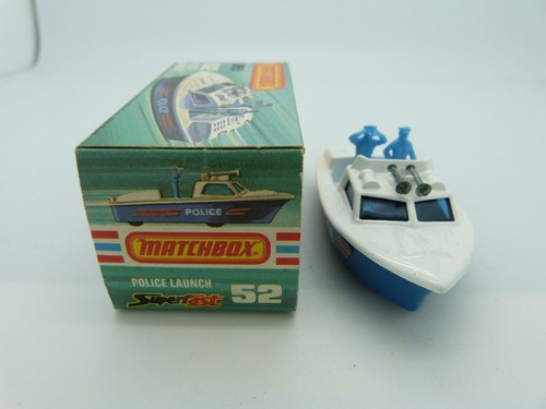 Matchbox Superfast 52 Police Launch boxed - Picture 3 of 6