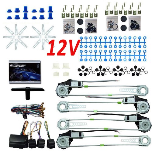 2x Universal Electric Power Window Lift Regulator Conversion Kit 2Door