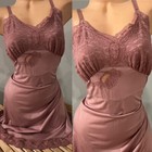 Vintage Slip Dress Lingerie Silky Shadowline Lingerie sz 42