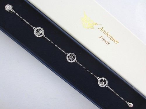 ARABESQUES GENUINE CRYSTAL LOVE/HEALTH/HAPPINESS VERSATILE STRAND/REMIX BRACELET - Picture 7 of 8
