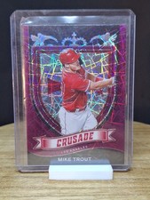 2021 Panini Chronicles - Crusade Mike Trout #19 Purple Velocity Prizm