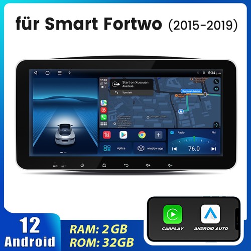 10.33" Android 12 Autoradio GPS Navi WIFI CarPlay 2+32G Für Benz Smart 2015-2019 - Bild 1 von 10