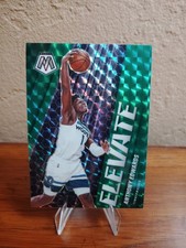 2020-21 Panini Mosaic Anthony Edwards Elevate Mosaic Green #12 Timberwolves
