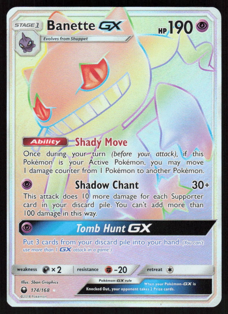 Banette GX (Secret) 174/168 SM - Celestial Storm 2018