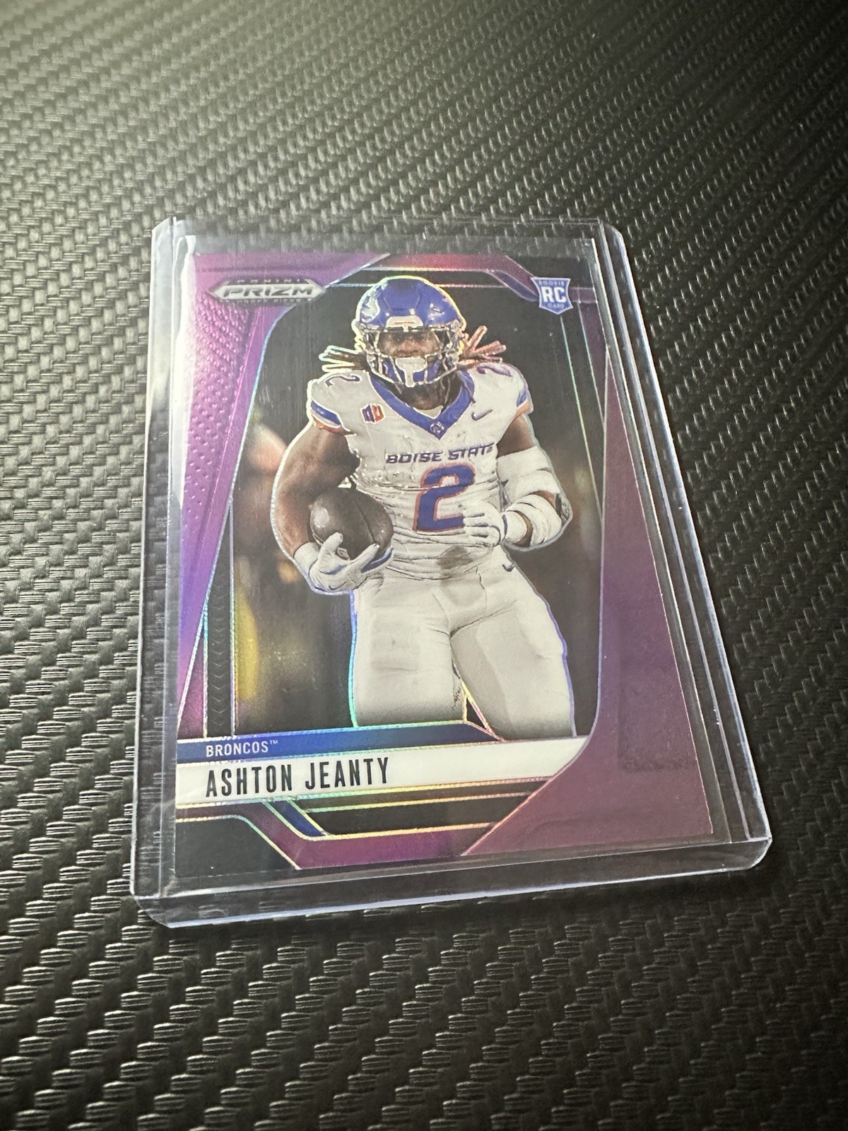 2025 Prizm Draft Picks #13 Ashton Jeanty Purple Prizm 25/99 Boise State, Raiders