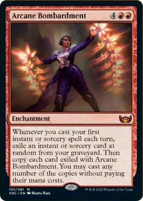 1x Arcane Bombardment - Streets of New Capenna - NM  -  MTG