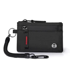 Rfid Credit Card Holder Men Wallets Luxury Nylon Slim Wallet Zipper Key Card Cas