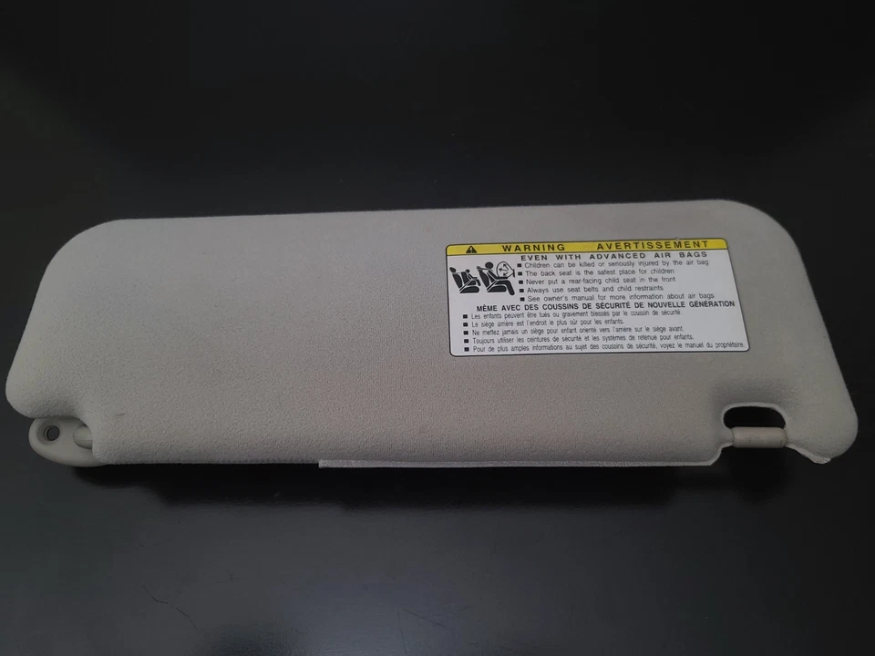 Juego de pares de parasoles Toyota Prius 2004-2009 conductor pasajero izquierdo derecho OEM GRIS Foto 2 de 4