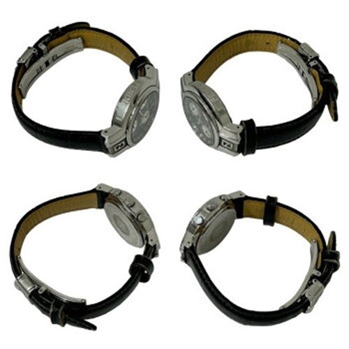 Orologio da polso donna FENDI 4500L quarzo pelle acciaio inox nero argento usato - Foto 9 di 9