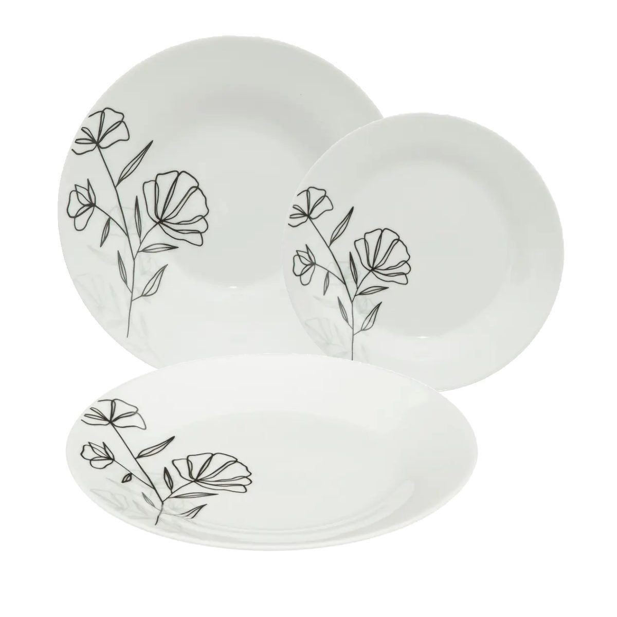 Assiette plate 27cm Azalée pour habiller vos tables de fêtes de famille