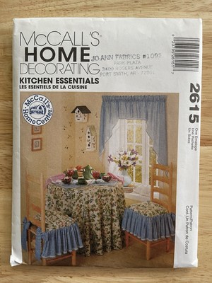 ''Kitchen Essentials'' McCall's Home Decorating Sewing Craft Pattern # 2615