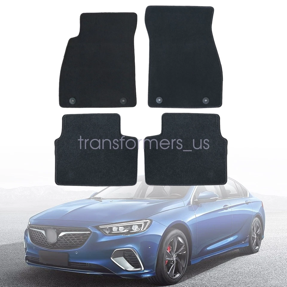 2011-2017 For Buick Regal Front & Rear Replacement Floor Mats Carpet Velour 4Pcs - Изображение 2 из 4