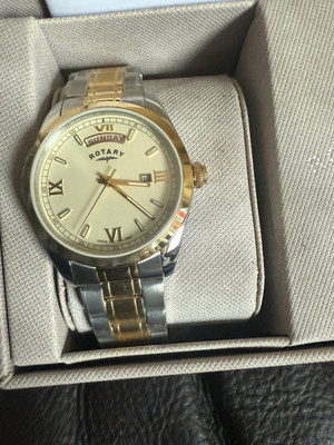 Rotary Men's Two Tone Stainless Steel Watch 