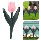  10pcs Decorative Garden Fence Tulip Flower Garden Edging Fence Outdoor Lawn