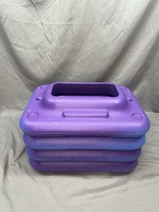 4 ORIGINAL CIRCUIT SIZE AEROBIC THE STEP PLATFORM RISERS 10x14 PURPLE