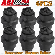 6PCS Bottom/Track Roller Fit John Deere 50D/Komatsu 50MR-2 58UU-3 45 MR3 40R