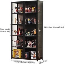 130 /161 /172CM Acrylic Display Cabinet Collection Standing Display Cabinet