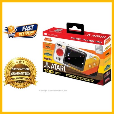 Ergonomic Atari Pocket Player: 100 Games, 2.75'' LCD Display - Gaming Redefined