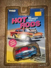 Tyco 9082 '40 Ford Coupe "The GOOD and the RAD  BLUE  Hot Rods  HO Slot Car NEW