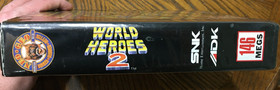 World Heroes 2 Neo Geo AES US Version Dog Tag No Manual -Tested & Working-
