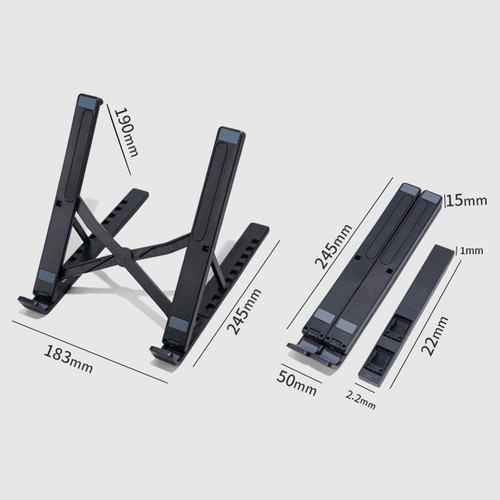 Laptop Riser Holder Non-slip Laptop Bracket Laptop Stand with Height - Zdjęcie 7 z 10