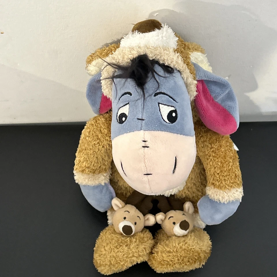 Eeyore Reindeer Sleeper Pajamas 10" Plush Winnie the Pooh Disney Store with Tags - Image 2 of 4
