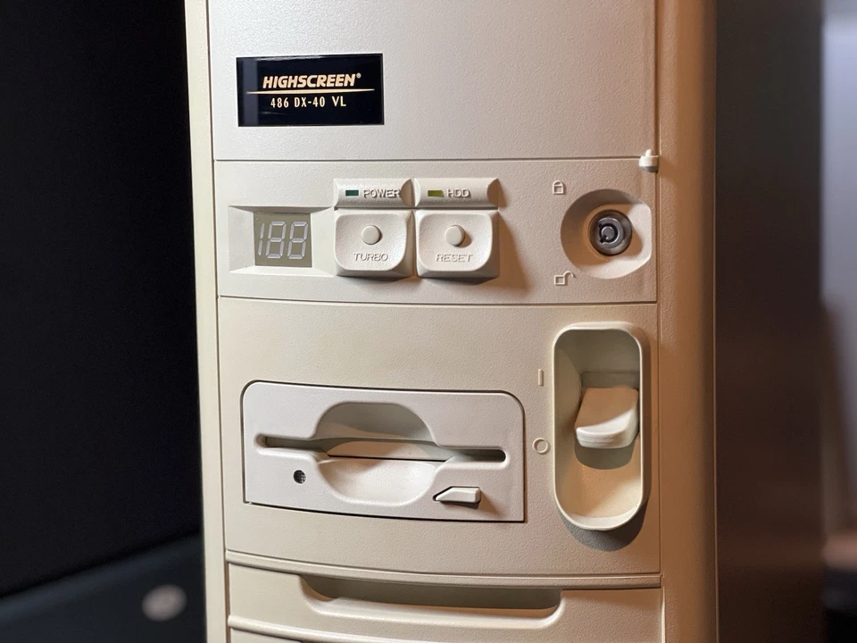 Vobis Colani Highscreen 486 DX 40 VL Retro PC Computer Gaming - Bild 3 von 4
