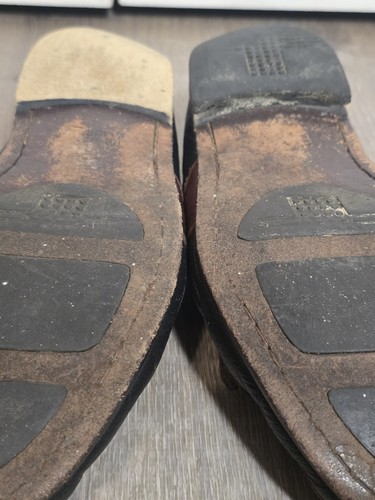 Johnston and Murphy Herren Schwarz & Braun Tasseled Halbschuhe Größe 10,5M - Bild 9 von 12