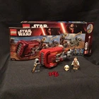 LEGO Star Wars Set Rey's Speeder 75099 - 100% Complete w/ Minfigs Box Manual